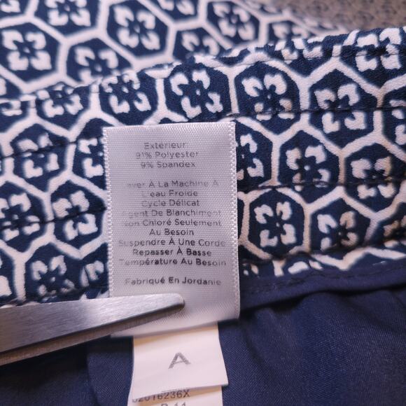 Talbots Petites Women's Blue Honey Kikkou Design Pull On Lounge Jogger Pants 1XP - Picture 6 of 8